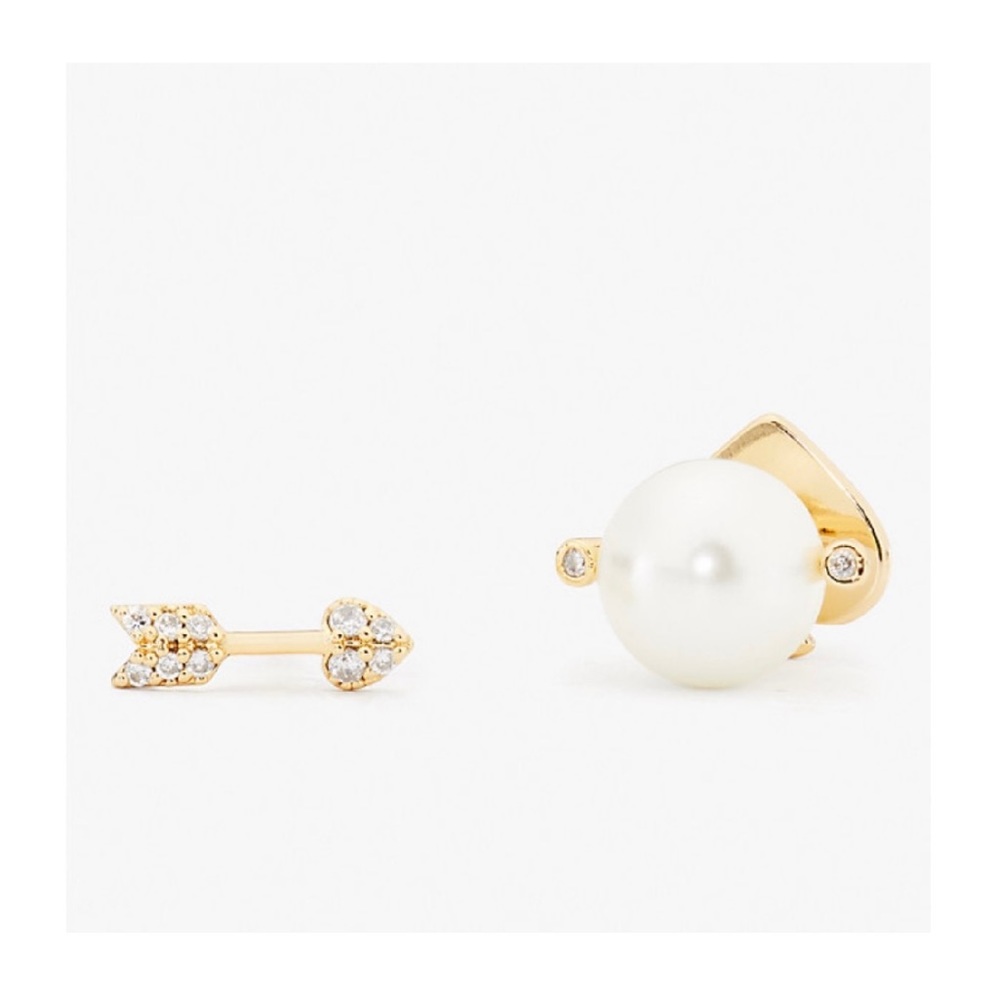 $48 Kate Spade love game arrow asymmetrical stud earrings
